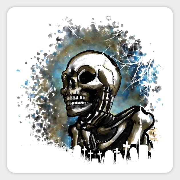 Skullduggery Sticker by i4ni Studio